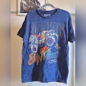 Mattel Hot Wheels Monster Trucks Blue T-Shirt